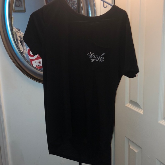 Black embroidered short sleeve t-shirt - Picture 1 of 2